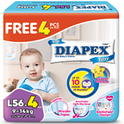 Baby Diapers Taped